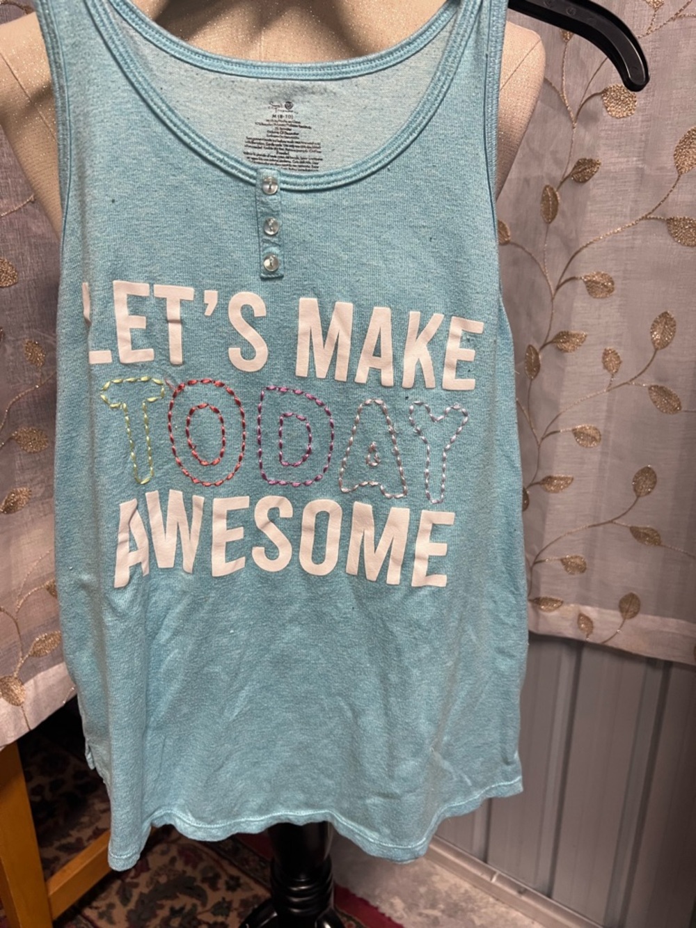 Let’s Make Today Awesome Tank Top - Light Blue